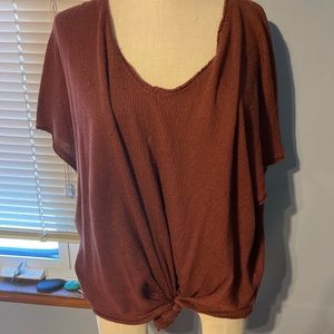 Urban outfitters tie front top
